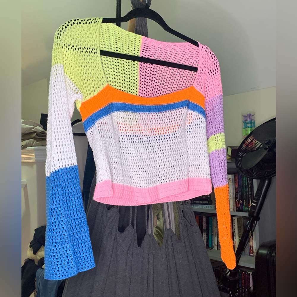 Colorblock SHEIN woven top